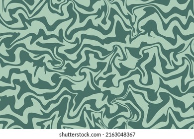 GREEN SEAMLESS VECTOR PATTERN WITH SPREADING LINES