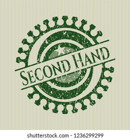 Green Second Hand distress rubber grunge texture stamp