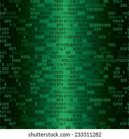 Green security background with HEX-code. Vector illustration