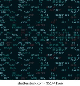 Green security background with HEX-code. Vector illustration
