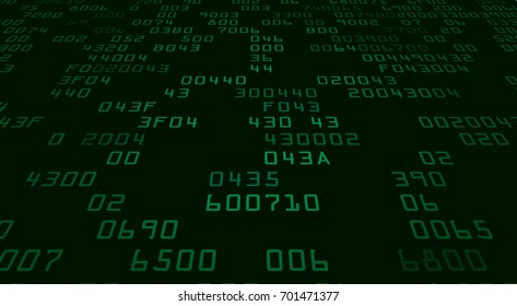 Green security background with HEX-code. Vector illustration