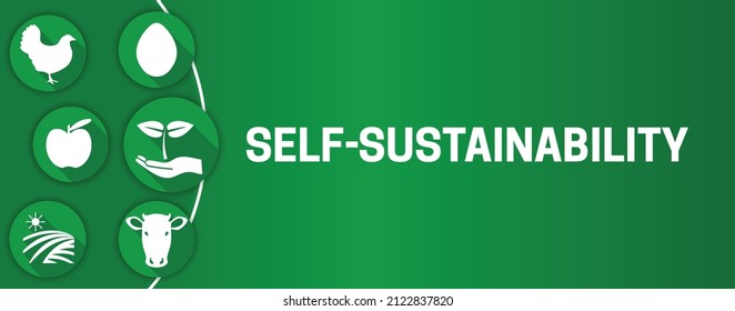 Green Self-Sustainability Illustration Background Design 