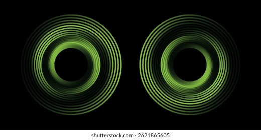 Green Sensor Wave Effect: Bright Radar and Sonar Signals for Wireless Technology on Transparent Background