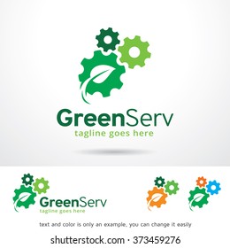 Green Service Logo Design Template 