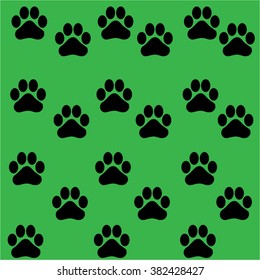 Green set of paws
