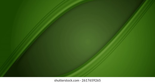Green shade geometric abstract background with decorative diagonal lines. Modern futuristic technology background. vector illustration