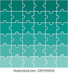 Green shade jigsaw pattern. jigsaw line pattern. jigsaw seamless pattern. Decorative elements, clothing, paper wrapping, bathroom tiles, wall tiles, backdrop, background.