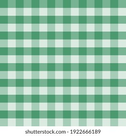Green shades checkered seamless pattern. Texture from plaid, tablecloths, shirts, clothes, dresses, bedding, quilts and other textiles.