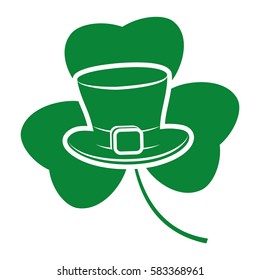 Green shamrock.