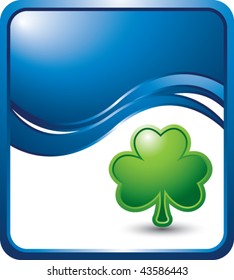 green shamrock blue wave backdrop