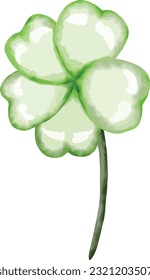 a green shamrock clover with a black background

