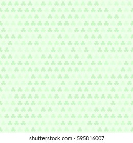 Green shamrock pattern. Seamless vector