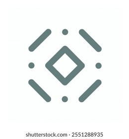 Green shape abstract design element illustration
