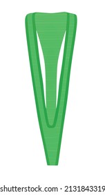 Green sheer bikini. vector illustration