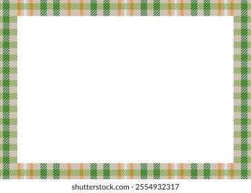 Green shepherd check pattern, tartan check pattern frame, background illustration