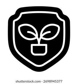 Green Shield Icon Element For Design And Vector