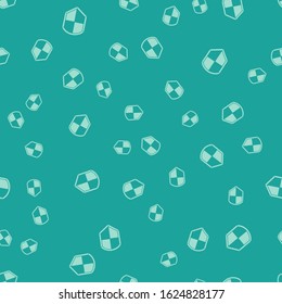 Green Shield icon isolated seamless pattern on green background. Guard sign. Security, safety, protection, privacy concept.  Vector Illustration