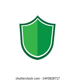 green shield icon logo vector