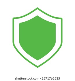 Green Shield icon vector illustration.  safety icon vector. 