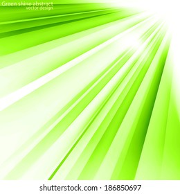Green shine abstract