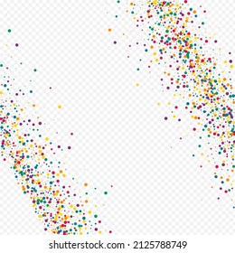 Green Shine Abstract Transparent Background. Happy Splash Backdrop. Effect Dot Texture. Color Confetti Celebration Illustration.