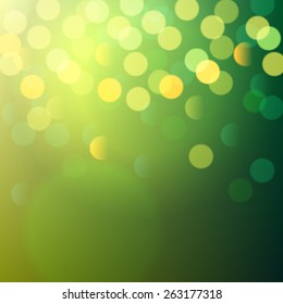 grüne glänzende Bokeh-Lichter