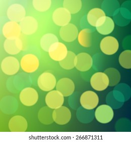 green shiny bokeh lights