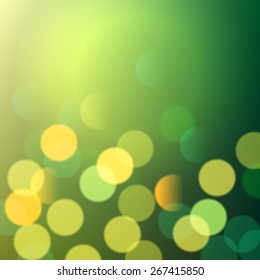 grüne glänzende Bokeh-Lichter