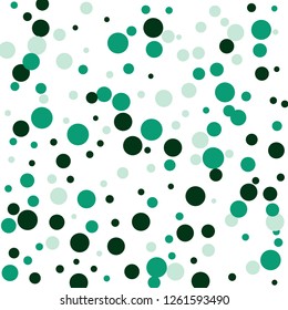 green shiny confetti on white background