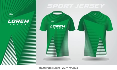 maqueta de diseño de jersey de estampado para el fútbol de camisa verde