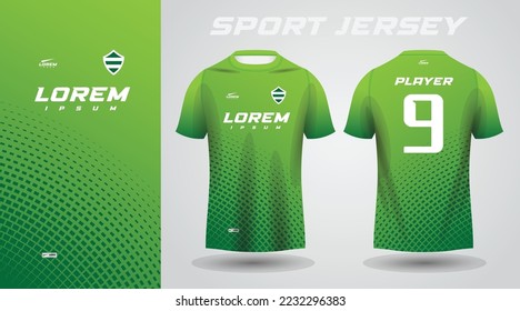 green shirt sport jersey design