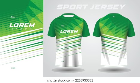 diseño jersey deportivo de camisa verde