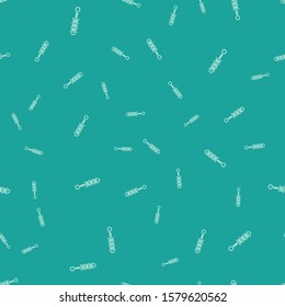 Green Shock absorber icon isolated seamless pattern on green background.  Vector Illustration