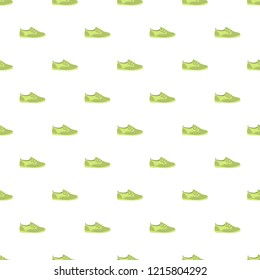 Green shoe pattern seamless repeat background for any web design