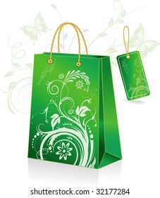 bolsa de compras verde