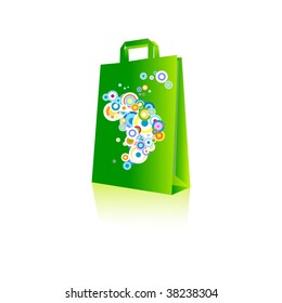 green shopping bag
