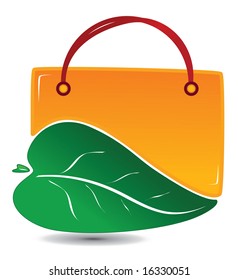 Green Shopping Icon. Easy to edit vector.