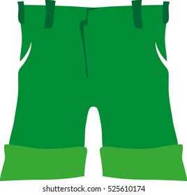 Green shorts