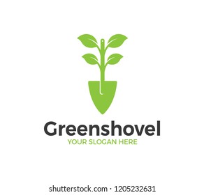 Logotipo de la pala verde