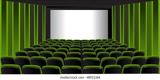 Green Screen Theatre Stock Vectors Images Vector Art