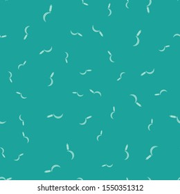 Green Sickle icon isolated seamless pattern on green background. Reaping hook sign.  Vector Illustration