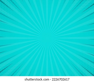 Green side hatch with halftone effect. Vintage pop art retro vector illustration.