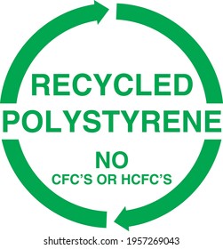 Green Sign Board Recycle Polystyrene