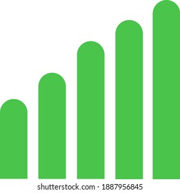 Icono de concepto de señales verdes con estilo plano
