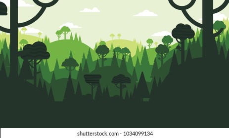 159,467 Forest scene silhouette Images, Stock Photos & Vectors ...