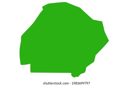 Green silhouette map of the city of Bahawalpur in Pakistan svg