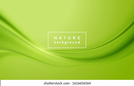 Green silk satin background smooth texture background. Nature concept