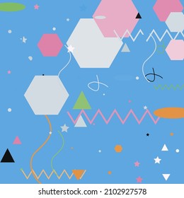 Green Silver Oval Blue Modern Hipster Background. Orange Pastel Zigzag Shadows Vector Background. Triangle Pink Black Calm Grey Geometrical Art Illustration. Chaos Lines Polygon Modern Art Pattern.