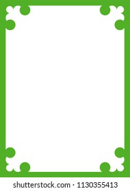 Green Border Frame Book Cover Vector Stock Vector (Royalty Free ...