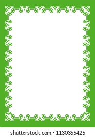 Green Simple Border Frame Book Cover Stock Vector (Royalty Free ...